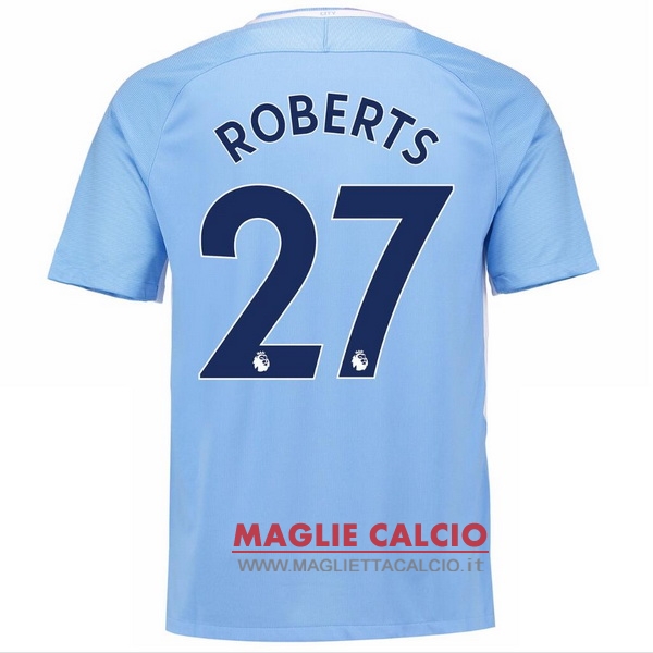 maglietta manchester city 2017-2018 roberts 27 prima